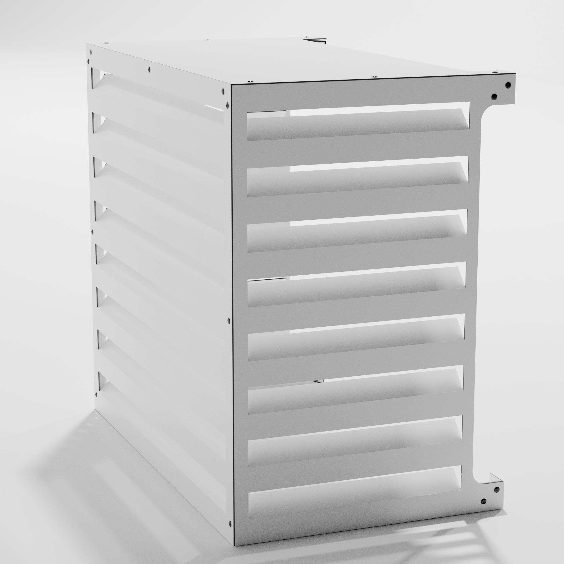 Cache climatiseur extérieur Ajouré Blanc