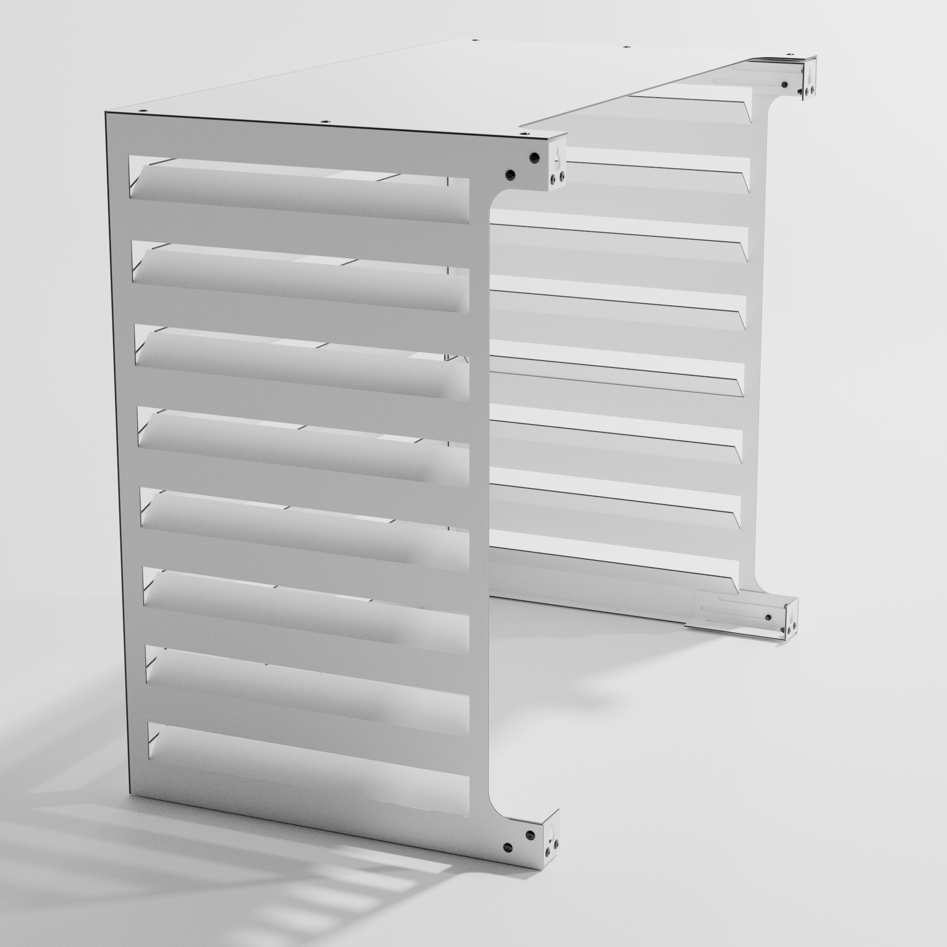 Cache climatiseur extérieur Ajouré Blanc