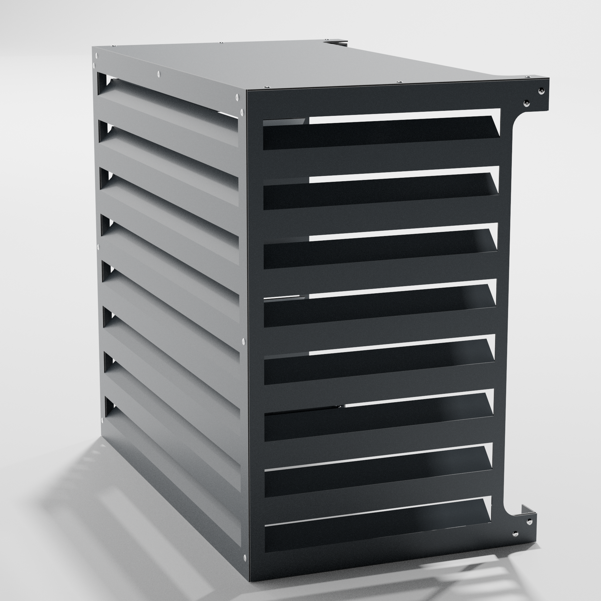 Cache climatiseur extérieur Ajouré Anthracite