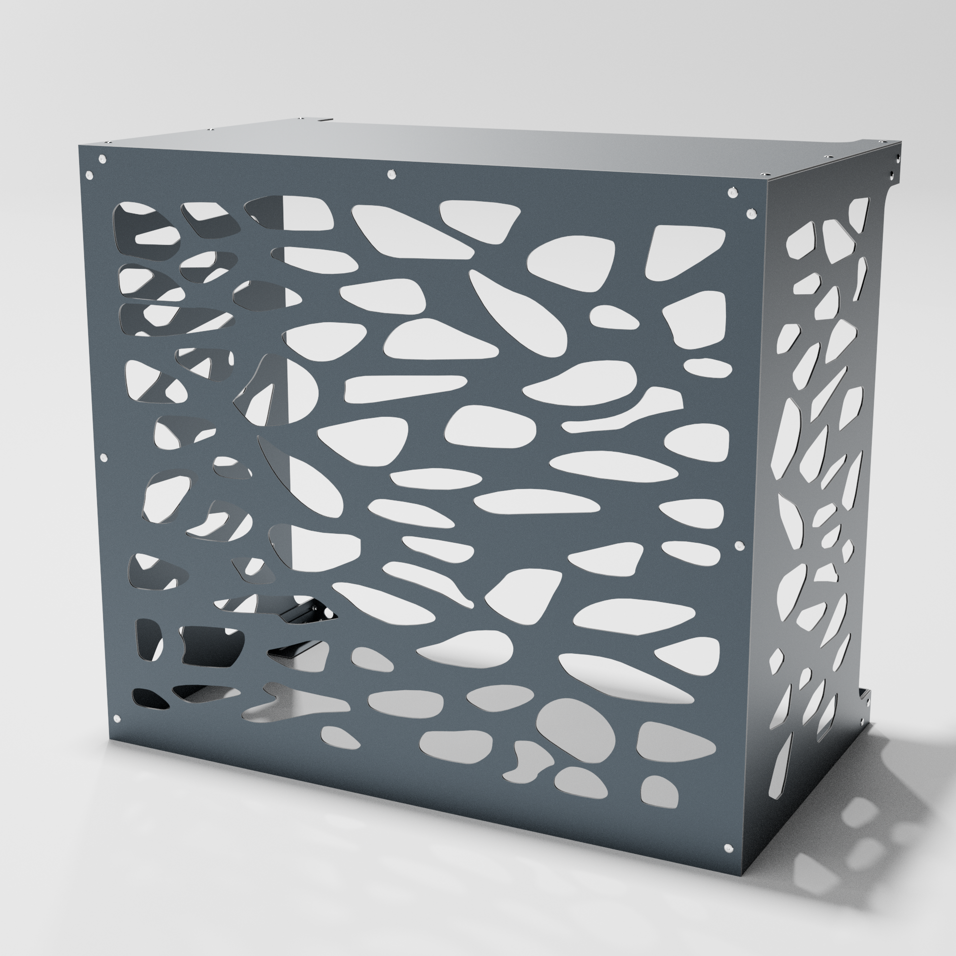 Cache climatiseur extérieur Pierres Anthracite