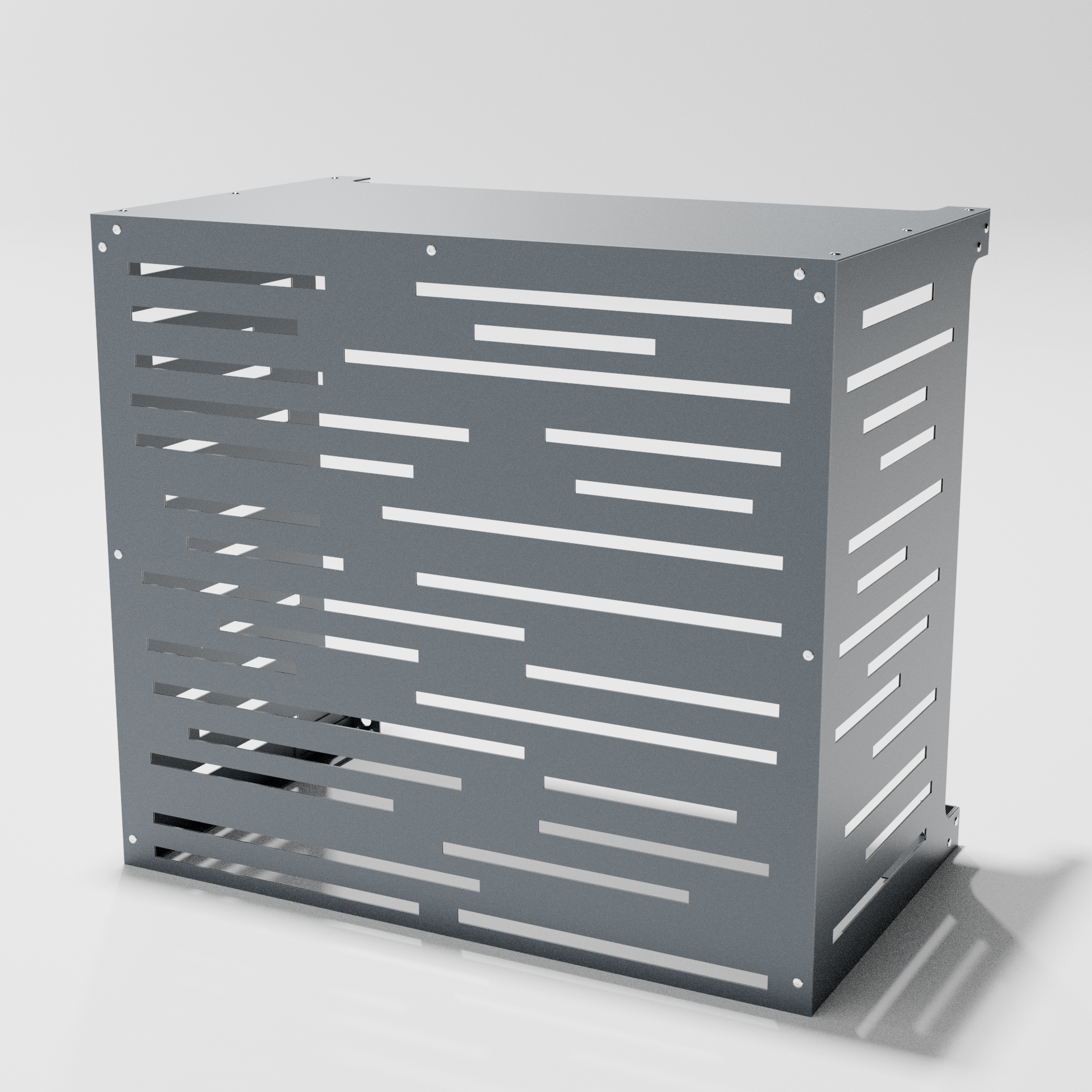 Cache climatiseur extérieur Traits Anthracite