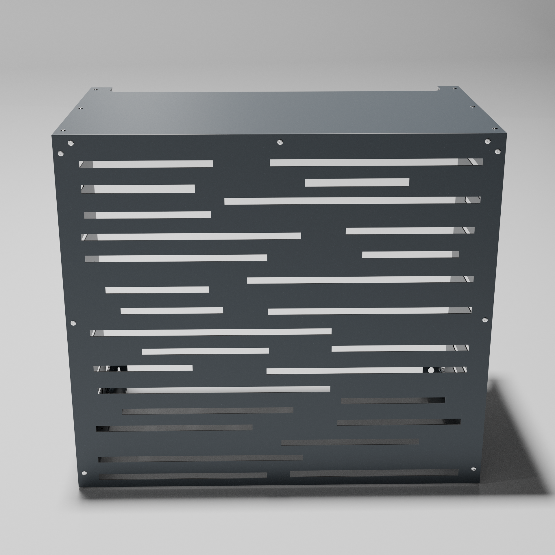 Cache climatiseur extérieur Traits Anthracite