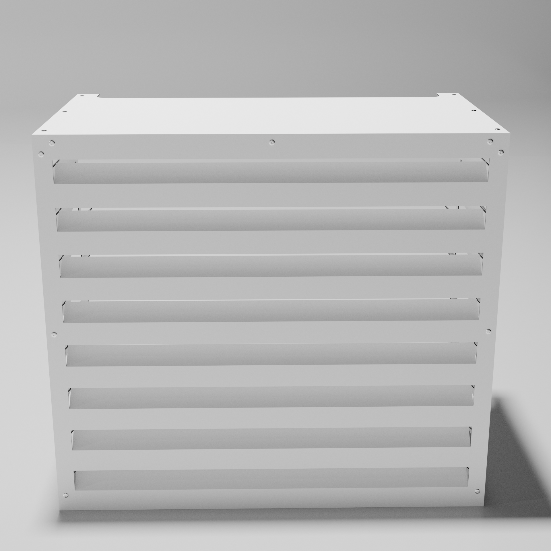 Cache climatiseur extérieur Ajouré Blanc