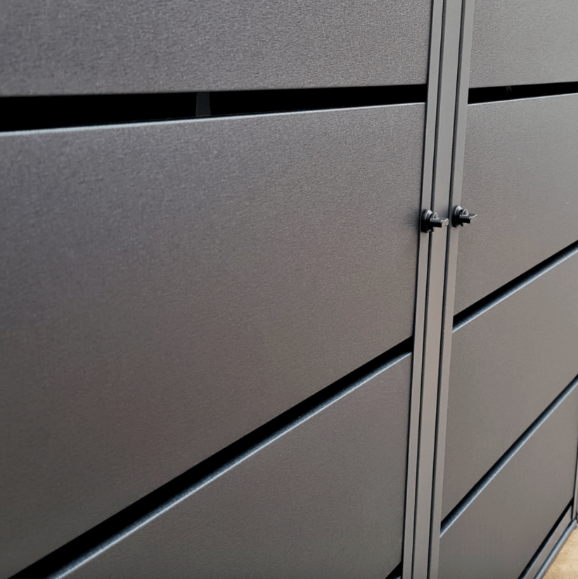 Cache poubelle galvanisé - Clim-Box