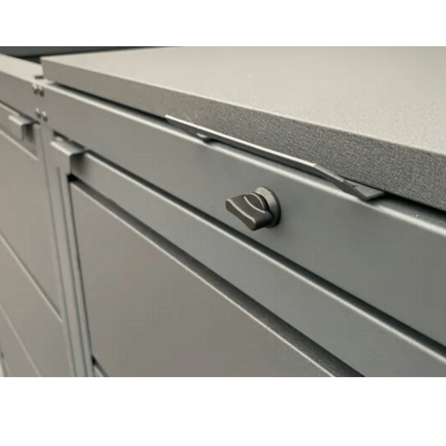 Cache poubelle galvanisé - Clim-Box